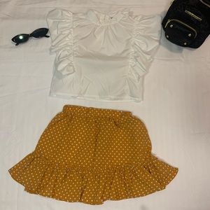 ‼️SOLD‼️ SHEIN kids skirt set Size 6y